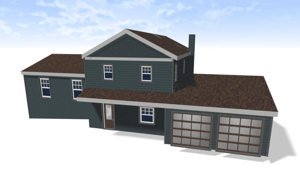 design a home exterior in 3D