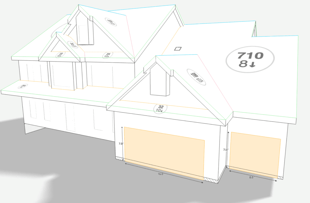 Garage Door 3D Measurements