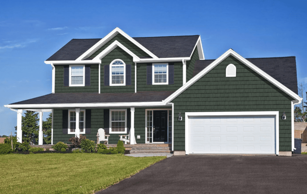 Green Vinyl Siding