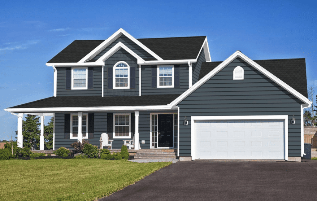 Navy Vinyl Siding