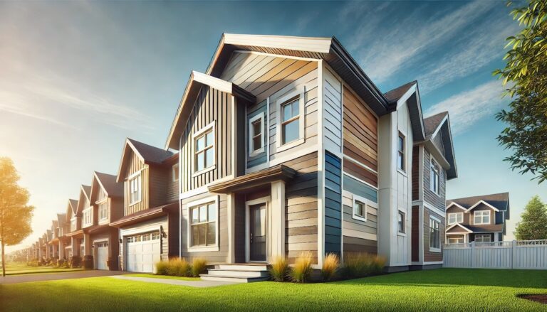 Modest house showcasing cost-effective siding materials like vinyl and aluminum, perfect for homeowners seeking cheap siding options to upgrade curb appeal.